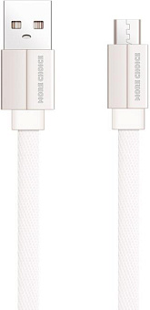 More choice (4627151194486) K20m Дата-кабель USB 2.1A для micro плоский USB - 1м White Кабель