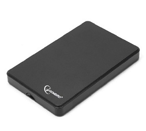 GEMBIRD (13136) EE2-U2S-40P- внешний корпус 2.5", черный ,USB 2.0, SATA, пластик корпус