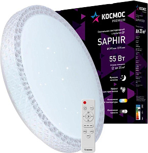 КОСМОС KSSaph55W белый Светодиодный настенно-потолочный светильник КОСМОС KSSaph55W белый