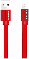 MORE CHOICE (4627151194509) K20m USB 2.1A для micro плоский USB - 1м Red Кабель