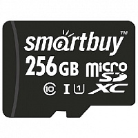 SMARTBUY (SB256GBSDCL10-01) MicroSDXC 256GB Class10 UHS-1 + адаптером Карта памяти