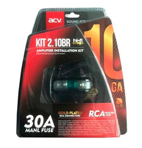 ACV KIT 2.10BR (BRONZE=LIGHT) (2-кан усил-ля 10AWG/ATC 30A) Комплект проводов ACV KIT 2.10BR (Bronze=Light) (2-кан усил-ля 10AWG/ATC 30A)