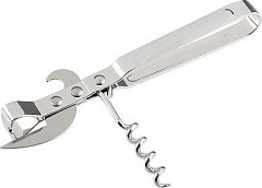 MALLONY Штопор многофункциональный, SEMPLICE, размер: 14,5*3,5 см, хромированный металл (985981) Штопор