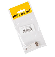 PROCONNECT (18-1175-9) Переходник USB, гнездо USB-A - штекер miniUSB 5 Pin Переходник