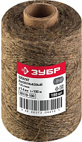 ЗУБР 50110-100 100м, 1.4 мм, льнопеньковый Шпагат