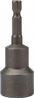KRANZ (KR-92-0405-1) Ключ-насадка магнитная 1/4 17х65 мм (1 шт./уп.) ключ-насадка