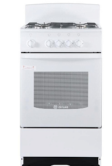 DE LUXE 5040.45г(щ) 001 белый Плита газовая