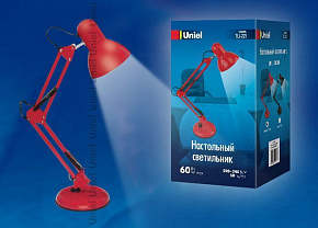 UNIEL (UL-00011103) TLI-221 RED E27 GOLD Светильник настольный