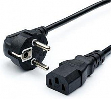 GOPOWER (00-00024054) кабель питания евровилка CEE 7/7-C13 (f) 1.8м ПВХ 0.75мм черный (1/10/160) Кабель