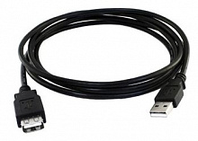 EXPLOYD EX-K-1399 Кабель USB 2.0 AM - AF 1.0M чёрный кабель USB
