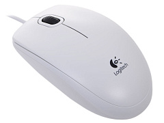 LOGITECH (910-003360) B100 белая мышь проводная оптическая