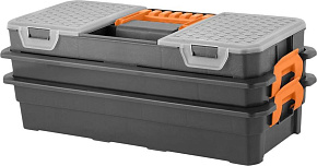 BLOCKER BR396110026 Expert 16" с двумя лотками серо-свинцовый/оранжевый Органайзер