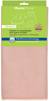MASTER HOUSE Master Бежевый измикрофибры 30*45см 60642 Коврик для сушки