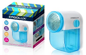 ERGOLUX ELX-LR01-C40 бело-голубой Машинка для удаления катышков