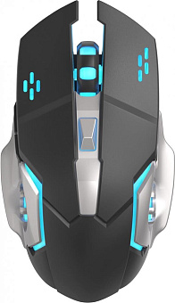 OKLICK Мышь Оклик 770GW черный/серебристый оптическая 3600dpi беспров. USB для ноутбука 6but Мышь