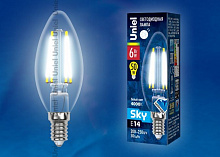 UNIEL (UL-00001373) LED-C35-6W/NW/E14/CL PLS02WH Лампочки светодиодные