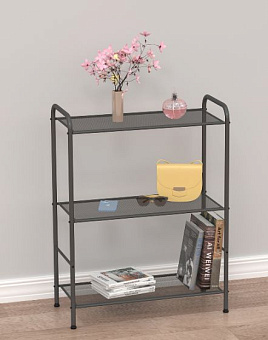 ЗМИ Стеллаж "Валенсия 23" (VALENCIA 23 Shelf rack) СТВ23 Графит Стеллаж