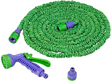 PALISAD Набор поливочный, усиленый растягивающийся шланг 15м, 7-реж пистолет, соед., адаптер// Набор для полива PALISAD Набор поливочный, усиленый рас