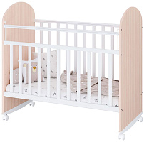 ФЕЯ Кроватка детская Фея 701, дуб пастельный-белый Кровать ФЕЯ Кроватка детская Фея 701, дуб пастельный-белый