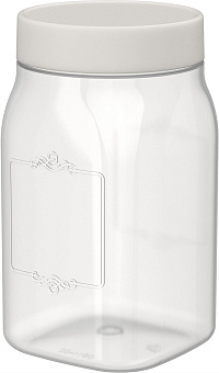 HOMVER Lentils 1л (светло-бежевый) 223136525/02 Емкость для сыпучих продуктов