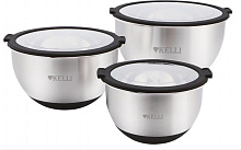 KELLI KL-233 Черный Набор мисок