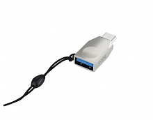 HOCO UA9 USB (m) - Type-C (m) - жемчужный никель Переходник