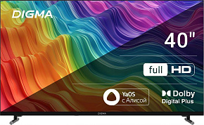 DIGMA DM-LED40SBB33 FHD SMART TV Яндекс LED-Телевизор