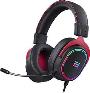 DEFENDER (64584) Vapor черный, 7.1, RGB, провод 2.2 м Гарнитура