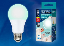 UNIEL (UL-00003190) для птиц LED-A60-9W/SCBG/E27/FR/DIM IP65 PLO65WH Лампа декоративная светодиодная