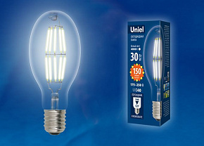 UNIEL (UL-00003761) LED-ED90-30W/DW/E40/CL GLP05TR ЛАМПЫ СВЕТОДИОДНЫЕ (ЦОКОЛЬ - E27, Е40)