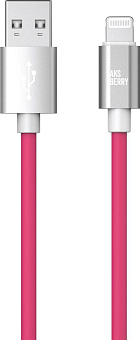 AKSBERRY (6900327600010) X165 Liquid silicone USB A -Lightning, розовый