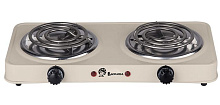 ВАСИЛИСА ВА-902 спираль двухконфорочная бежевый (6) Настольная плитка