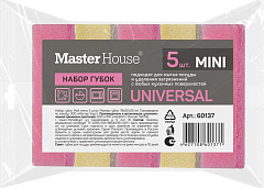 MASTER HOUSE МОЙ Мини5 штук 78*50*25 (МИДИ) 60137 Губки для посуды