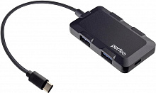 PERFEO (PF D0802) USB C-HUB 4 Port, (PF-H046 Black) чёрный USB разветвитель