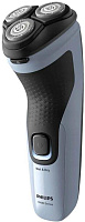 PHILIPS Бритва роторная X3003/00 реж.эл.:3 питан.:аккум. голубой/черный