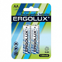 ERGOLUX (12975) AA-1500MAH NI-MH BL-2 (NHAA1500BL2, аккумулятор,1.2В) Элементы питания