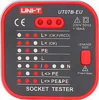 UNI-T (13-1121) Тестер розеток UT07B-EU
