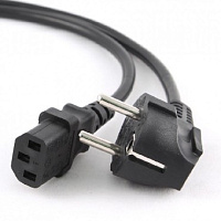 GEMBIRD/Cablexpert (00331) PC-186, 1.8м, Schuko- C13, 6А, черный Кабель