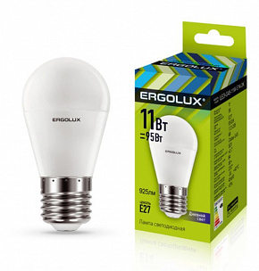 ERGOLUX (13632) LED-G45-11W-E27-6K