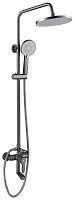 GOTA ROCIO G690272-GOTA Душевая система 3-х функц. со смесителем (в компл. шланг и душ.лейка) графит латунь Душевая система