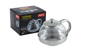 MALLONY Чайник заварочный MENTA-600, объем: 600 мл, корпус/фильтр из нерж стали (910110) Чайники заварочные