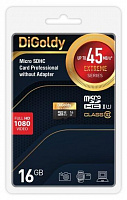 DIGOLDY 16GB microSDHC Class 10 UHS-1 Extreme [DG016GCSDHC10UHS-1-ElU1 w] Карта памяти