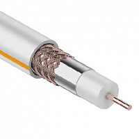 REXANT (01-2401) SAT 50м+CU/CU 75 Ом, 100м белый Коаксильный кабель