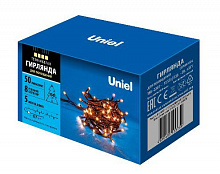UNIEL (UL-00007189) UDL-S0500-050/DGA WARM WHITE IP20 MINI Гирлянда с контроллером, 5м. 50 миниламп накаливания. Теплый белый свет Гирлянда