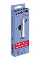 EXPLOYD EX-AD-757 Переходник Jack 3,5mm - 8 Pin Classic серебро Переходник