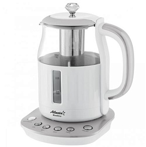 ATLANTA ATH-2534 gray (1,5л. стекло/пластик) Чайник электрический