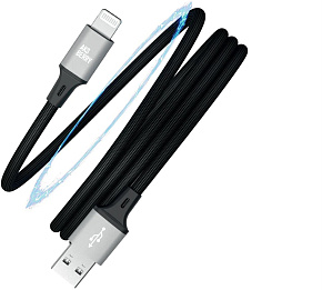 AKSBERRY (6900307930014) X164 Magnetic USB-A - Lightning, чёрный Кабель