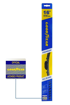GOODYEAR GY000436 PREMIUM 16''/41см бескаркасная Щетка стеклоочистителя