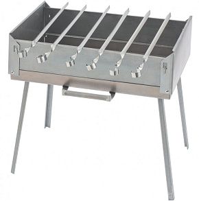 PALISAD Мангал-дипломат в сумке 410X280X125 мм, 1,5 мм, 6 шампуров в комплекте, Россия CAMPING 69538 Мангал