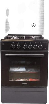 VESTA Valencia VGE 50 10-E Коричневый EX Плита газоэлектрическая VESTA VALENCIA VGE 50 10-E Коричневый EX